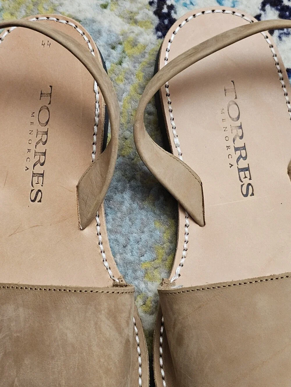 Torres Menorca Menorquinas Sandals Mens Size EU 44 / US 11 Tan Leather